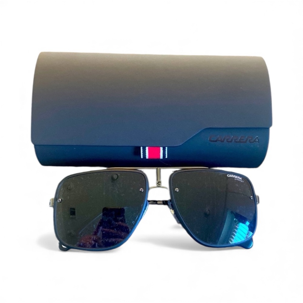 Carrera CA Glory II Navigator Sunglasses Pilot-Style with Case & Clothe NWOT